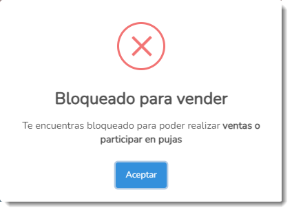 Bloqueo para ventas