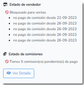 Bloqueo para ventas